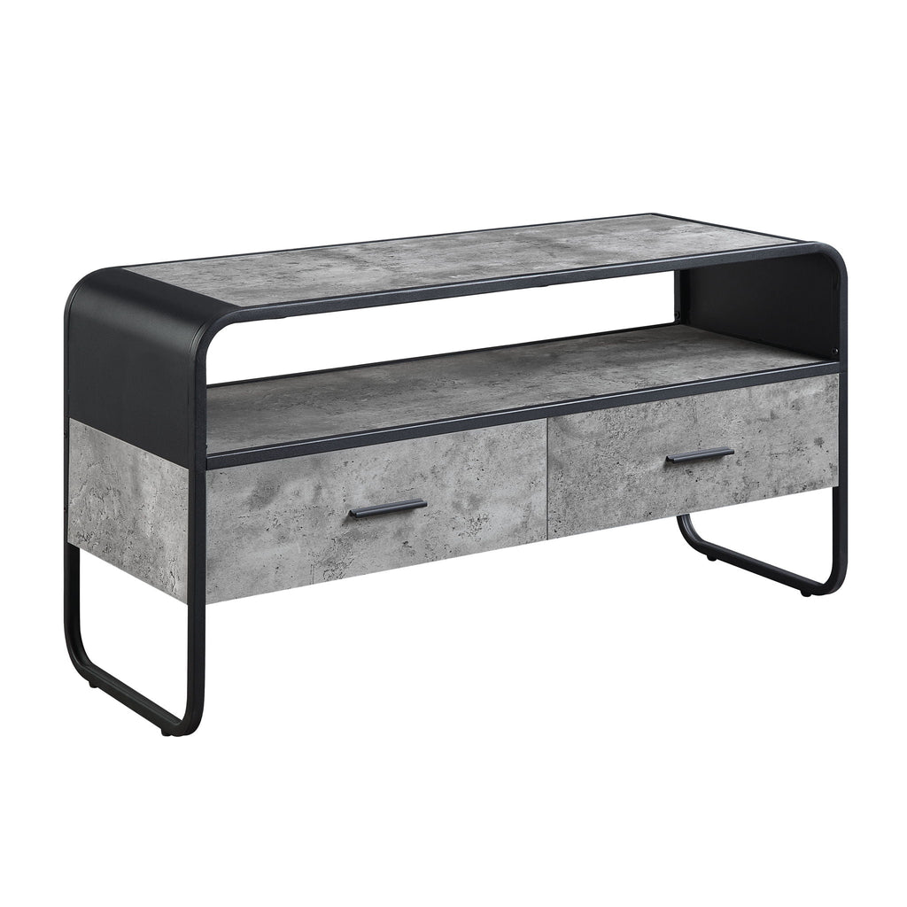 Black TV Stand with Storage Drawers - Raziela Collection