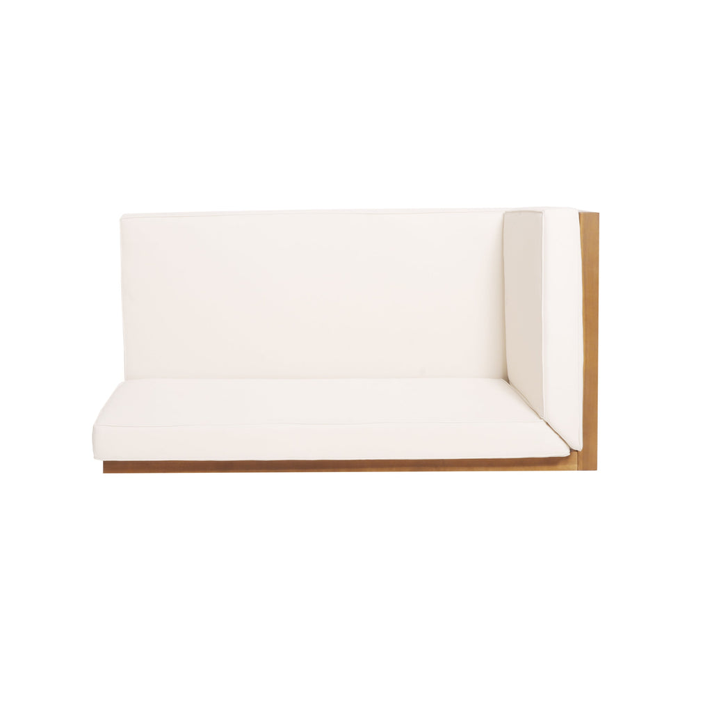 Brava X-Back 4-Piece Sofa Set with Water-Resistant Cushions - Beige